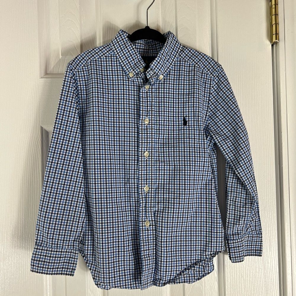 Ralph Lauren Boys Plaid Shirt Size 5